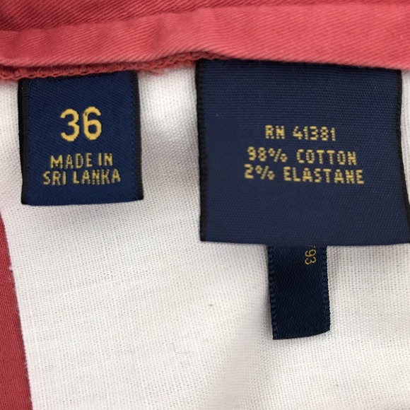 Polo Ralph Lauren Shorts Mens Size 36 Salmon Pink Golf Chino Stretch Classic Fit - Picture 5 of 13